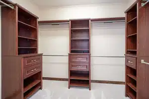 Walk in closet featuring carpet floors