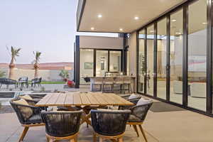 View of patio / terrace featuring outdoor dining area