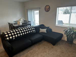 Living room with baseboards