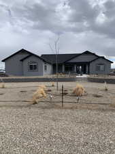 Ranch-style home featuring stucco siding
