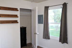 Closet with electric panel