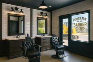 Living area featuring plenty of natural light with virtual staging