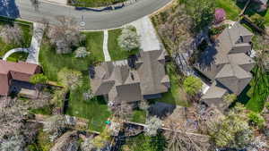 Birds eye view of property