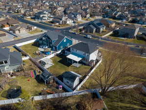 Bird's eye view featuring a residential view