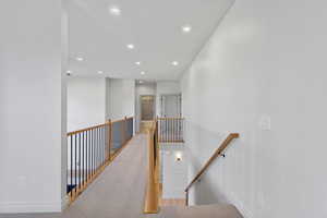 Upstairs landing and catwalk.