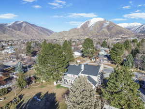 Exterior space with a mountain view
