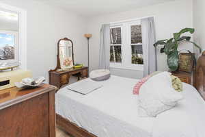 Bedroom featuring wood finished floors