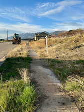 View of road featuring a mountain view
