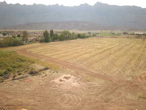 View of mountain feature with a rural view