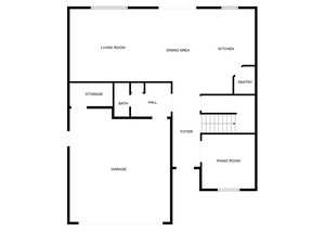 Main level floor plan