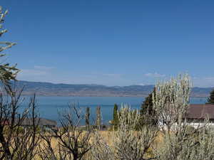 Water view with a mountainous background