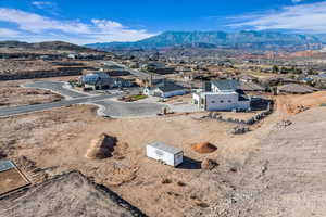 Bird's eye view with a residential view and a mountain view