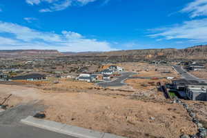 Birds eye view of property featuring a residential view and a mountain view