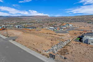 Birds eye view of property featuring a residential view and a mountain view