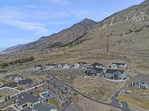 Exterior space with a residential view and a mountain view