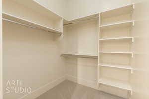 View of spacious closet