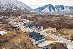 Bird's eye view with a residential view and a mountain view