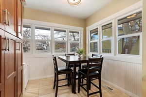 Sunroom / solarium with visible vents