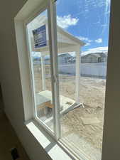 Entryway with baseboards