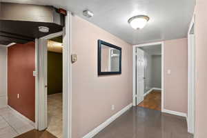 Hall with baseboards