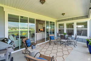 View of patio / terrace with grilling area