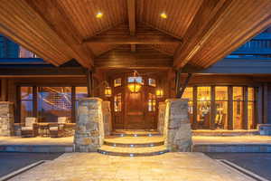 View of exterior entry