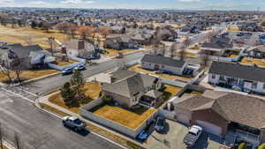 Aerial view featuring a residential view