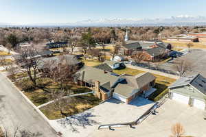 Bird's eye view with a mountain view and a residential view