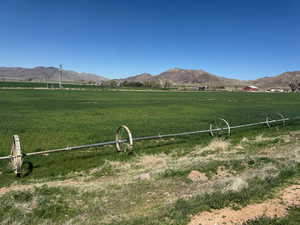 View of mountain feature with a rural view