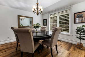 Formal Dining room open to formal living room