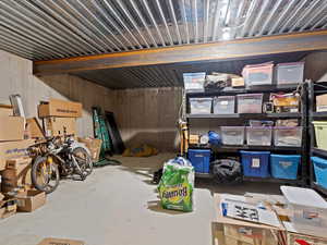 View of storage room