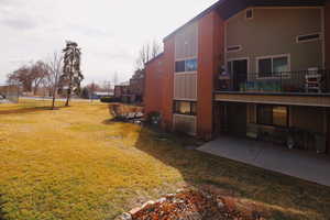 View of building exterior with central AC