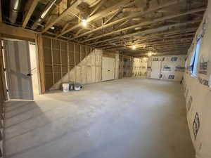 View of below grade area, Future: Living/Kitchen,2 Bedrooms, 2 Full bathrooms and Laundry