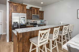 Kitchen featuring granite counters