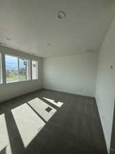 Primary bedroom with lots of natural light