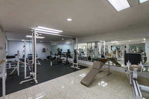 View of workout area