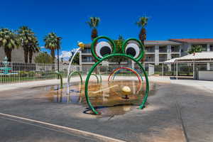 View of playground with fence