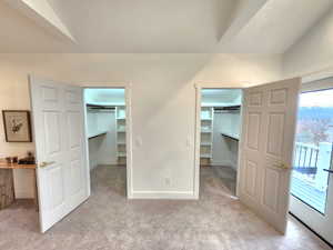 His and Hers Closets Master bedroom