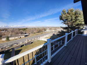 private balcony off the Master bedroom