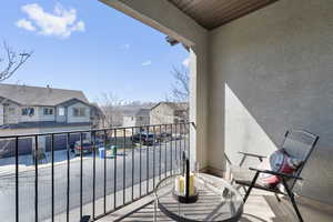 Balcony with a residential view