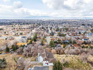 Bird's eye view with a mountain view and a residential view