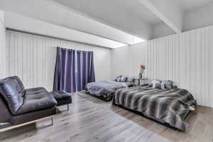 Bedroom featuring wood finished floors