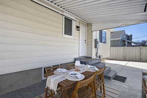 View of patio / terrace with fence