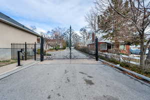 View of gate with fence