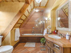 Bathroom with  shower combination and vanity