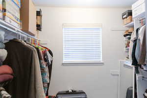 View of spacious closet