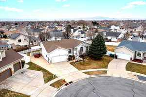 Drone / aerial view with a residential view