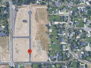 Aerial view of property's location