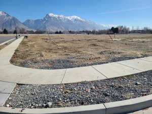 Gorgeous eastern mountain views from this flat corner lot! Ready to build.