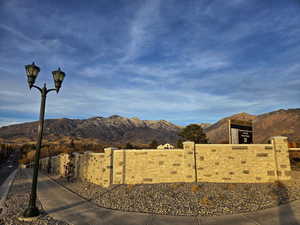 View of mountain background
